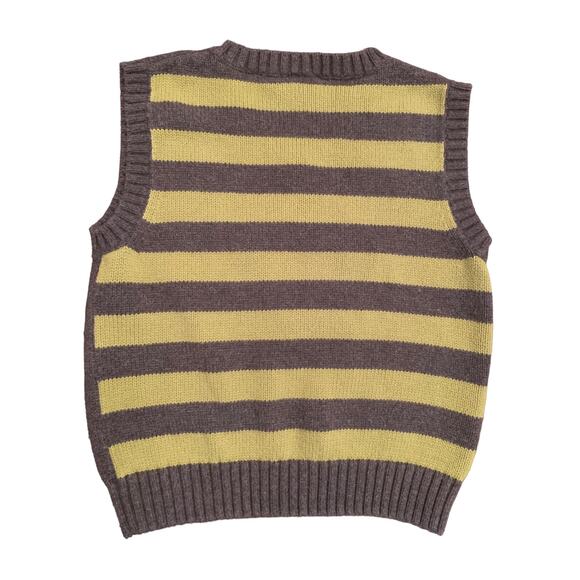 Y2K Gymboree Boys Gray Green V-Neck Penguin Sweater Vest 3T Holiday 100% Cotton - Picture 4 of 4